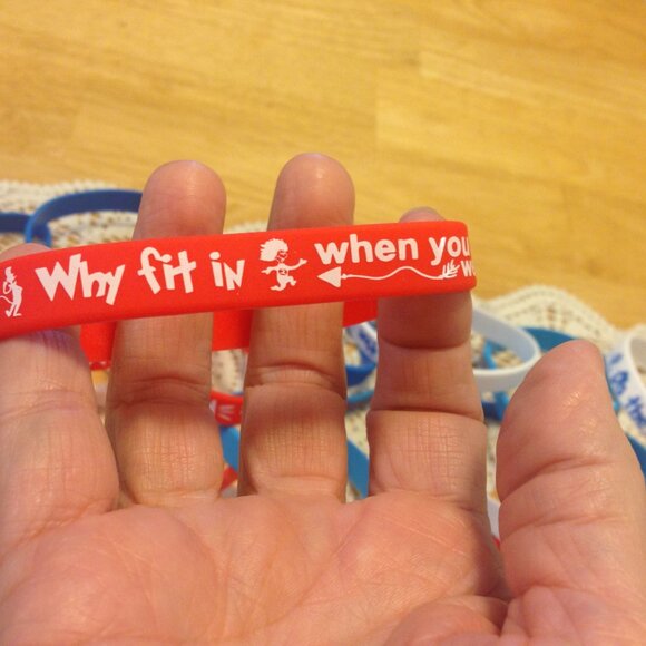 Party Favors Bundle - Dr. Seuss positive affirmation  bracelets - Picture 7 of 10